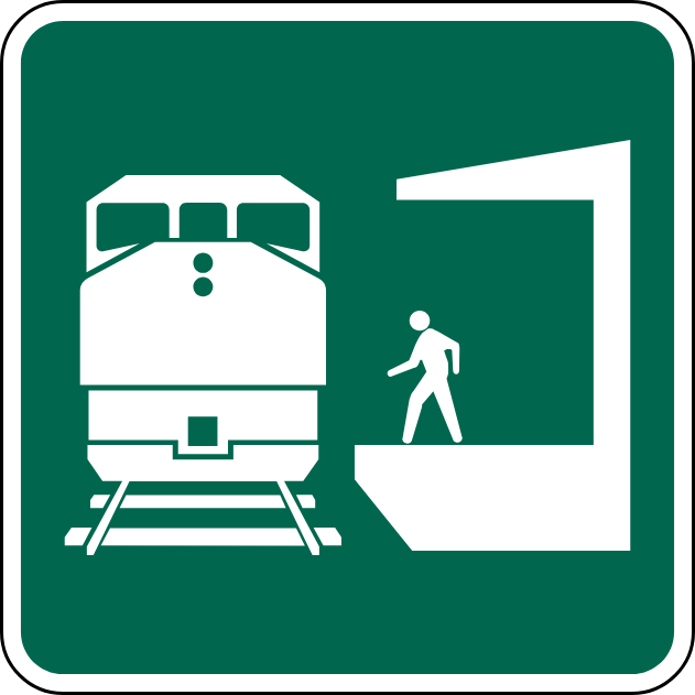 <p>What does this sign show you the route to?</p>
