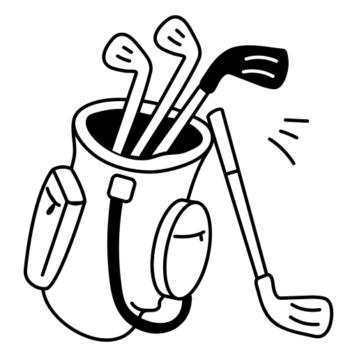 <p>A long stick used to hit a golf ball.</p>