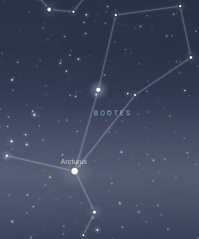 <p>Constellation</p><ul><li><p>Arcturus</p></li></ul><p></p>