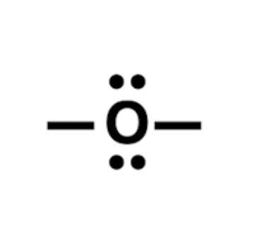 <p>Oxygen - Two Lone Pairs &amp; Two Bonds</p>