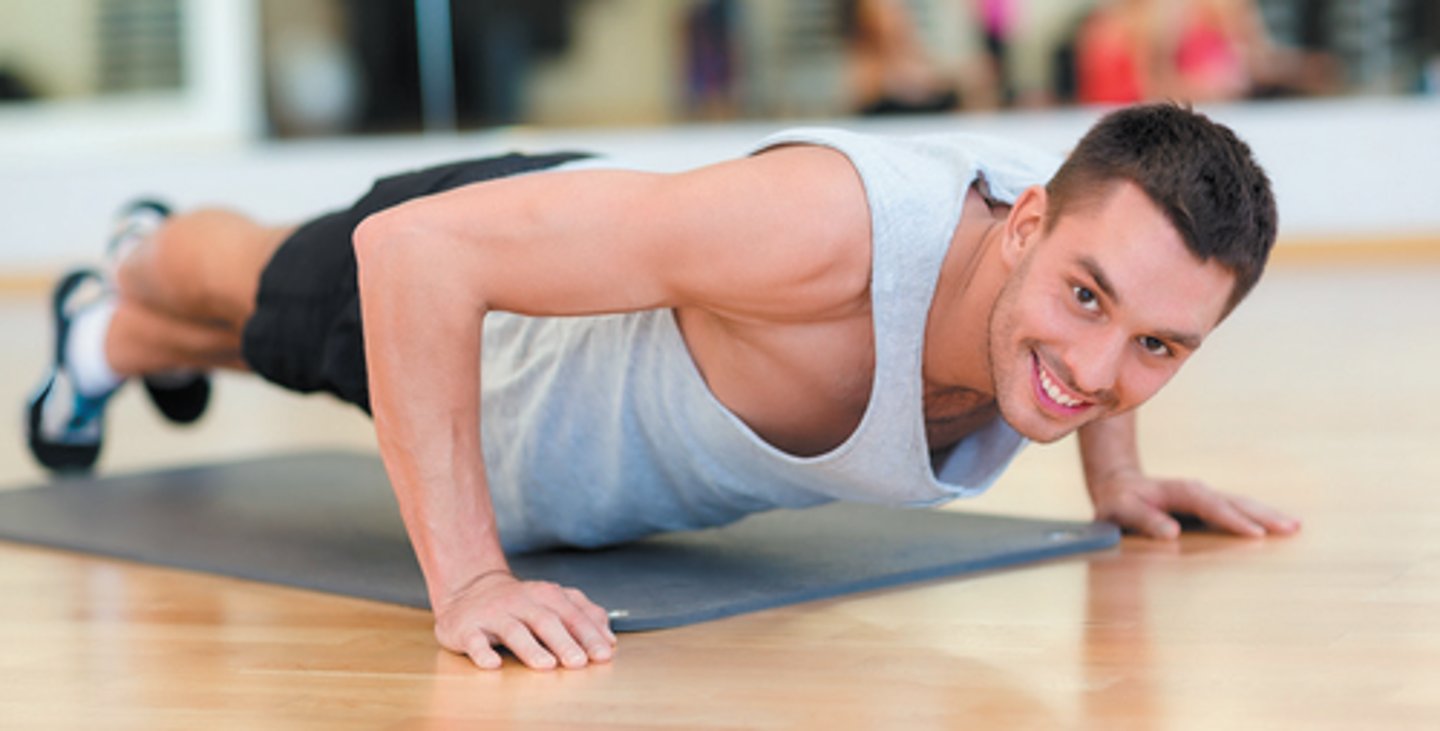 <p>to do push ups</p>