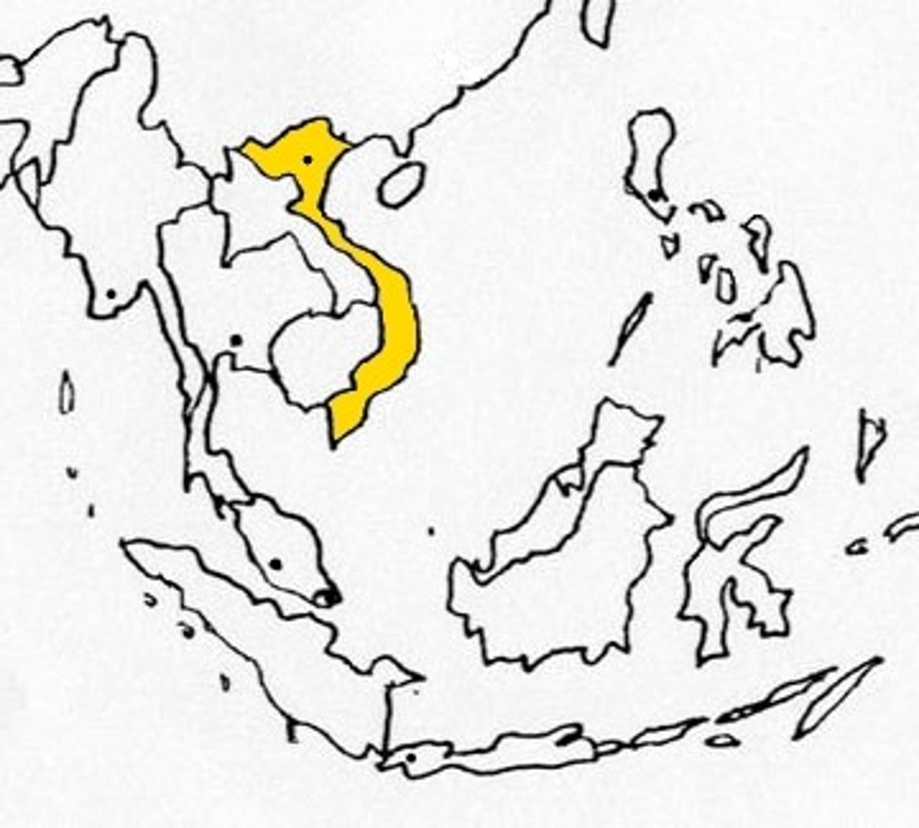 <p>The country east of Laos and Cambodia.</p>