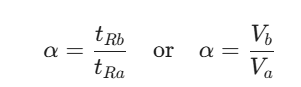 <p><strong>Selectivity (a):</strong> Measures the ability to distinguish two analytes (distance between peaks)<span><span>The greater the $\alpha$, the more selective the column</span></span></p>