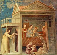 <p>Giotto, Birth of the Virgin 1306</p>