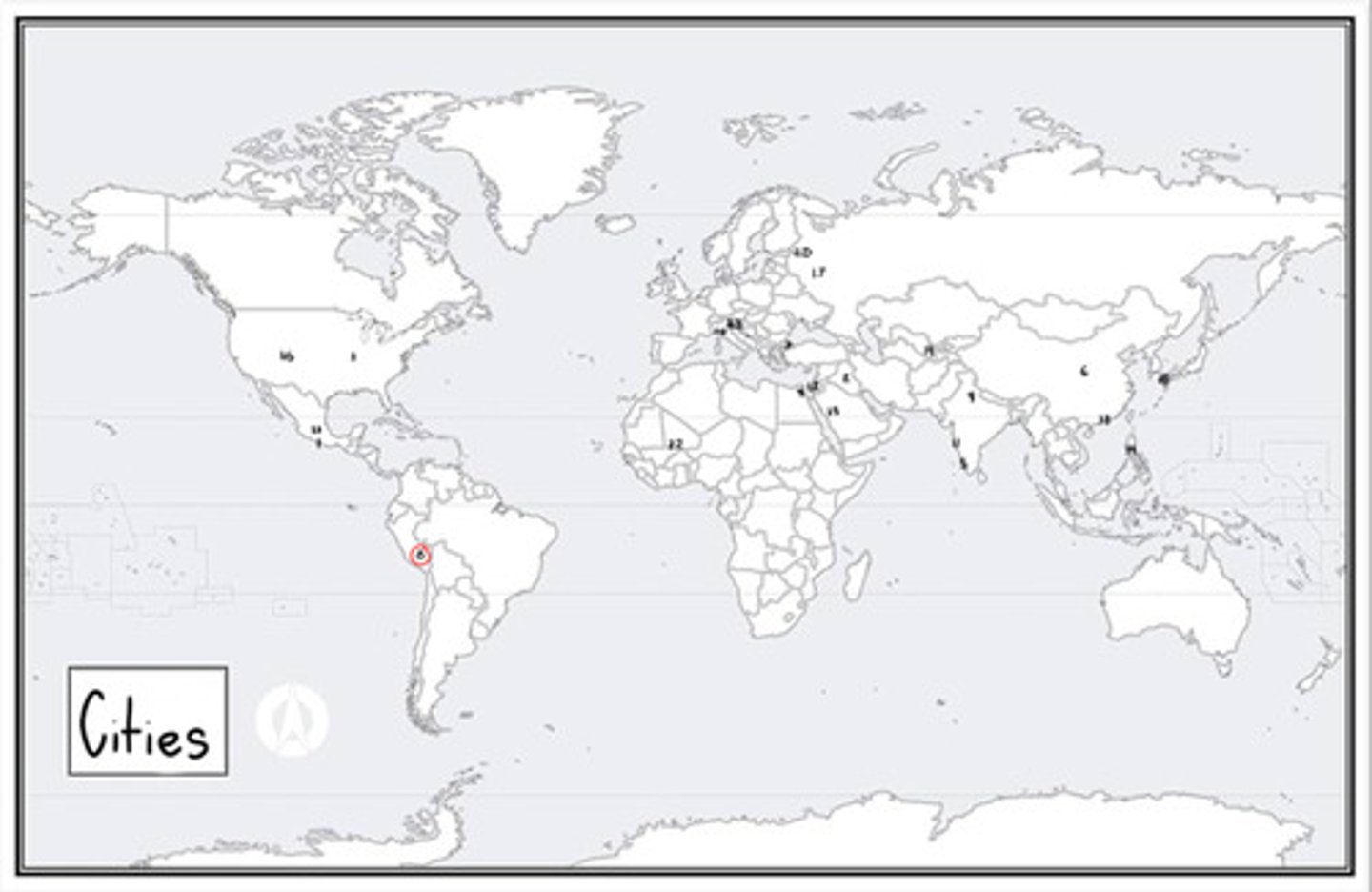 <p>What is #8? (cities)</p>