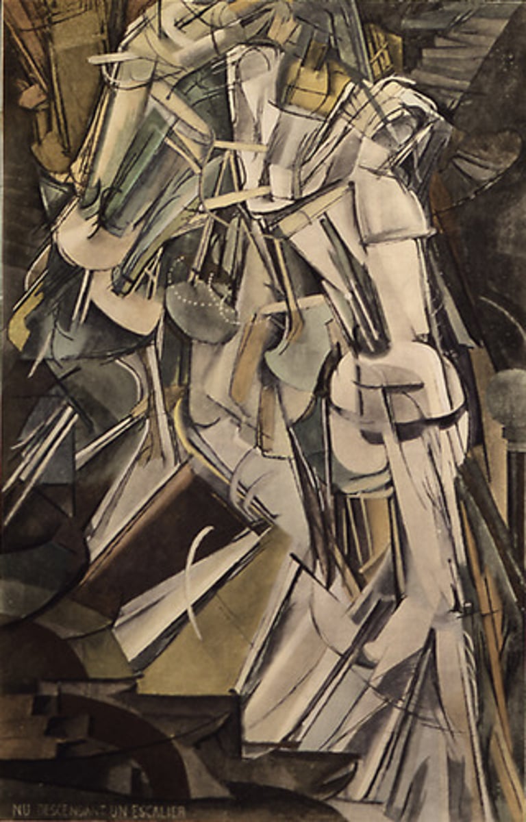 <p>Descending A Staircase By Marcel Duchamp</p>
