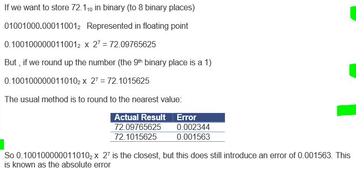 <p>method used to change current number to new number which is closest to actual value </p><p></p><p>error = absolute error</p>