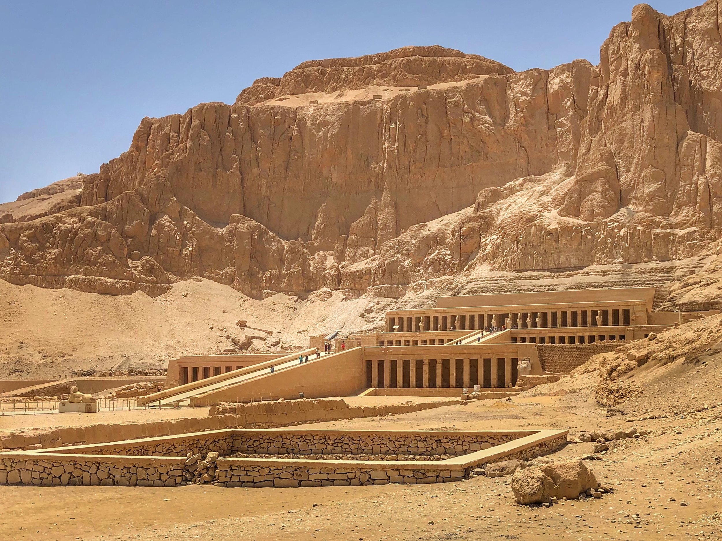 <p>Mortuary temple and Hatshepsut</p>