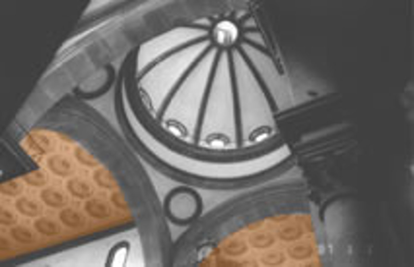 <p>Recessed panels, square or polygonal, that ornament a vault, ceiling, or the underside (soffit) of an arch.</p>