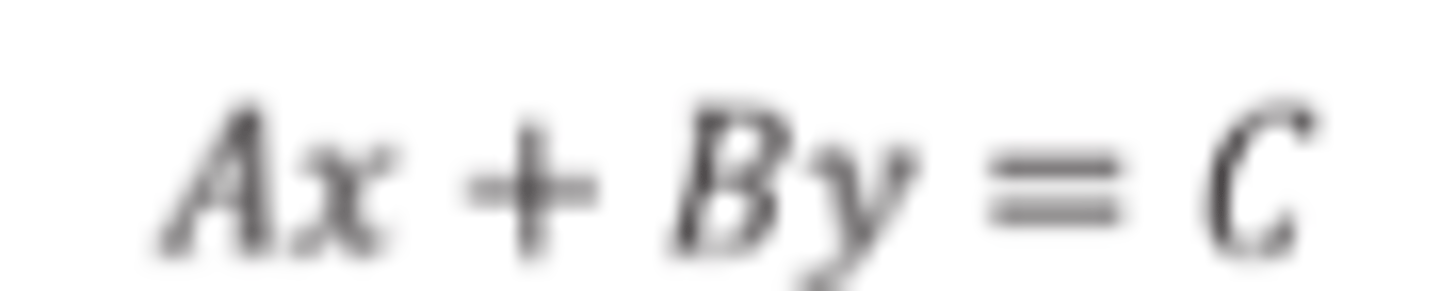 <p>Shows x and y intercepts (C/X = X intercept) (C/Y = Y intercept)</p>