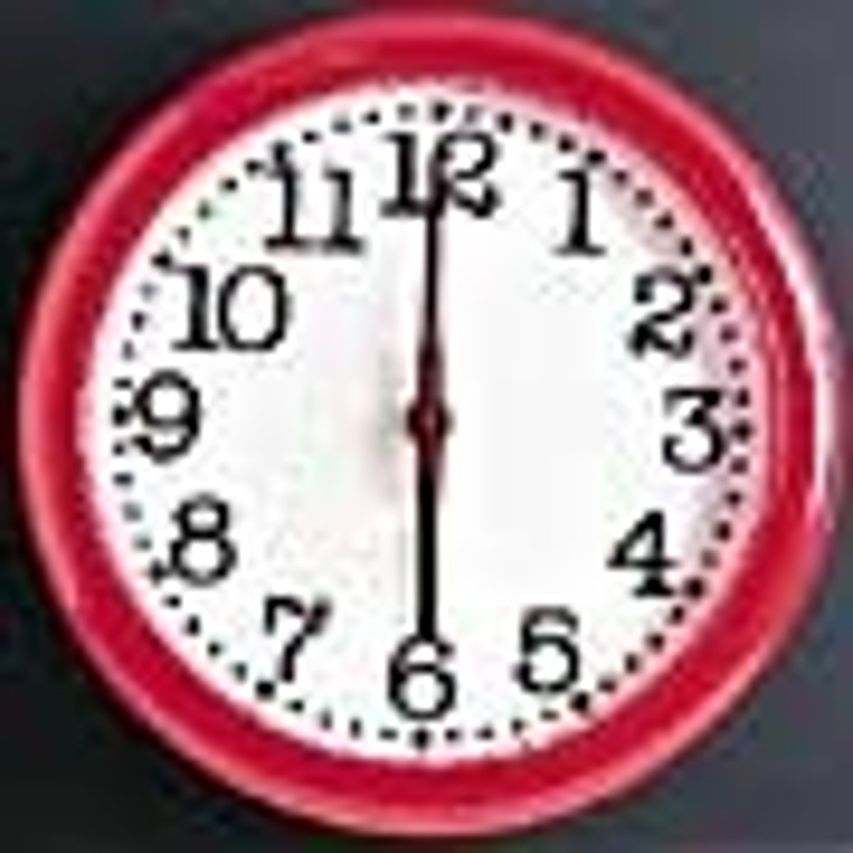 <p>It's 6:00</p>