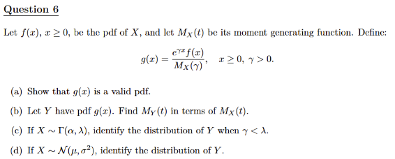 <p>Tute 1. Q6.d) Just explain the beginning steps and the trick that would be used. No need to actually work it out since it’s a lot of algebraic manipulation</p>