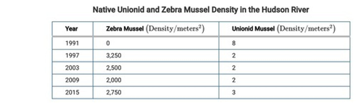 <p>A river in New York where the relationship between Zebra Mussel and Unionid Mussel population density is studied.</p>