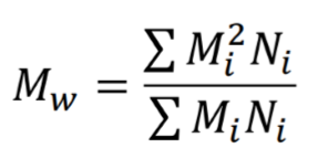<p>Weight average molecular weight</p>