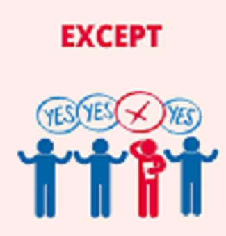 <p>Except</p>