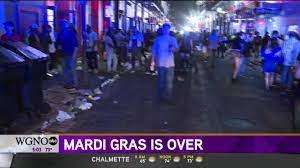 end of the day on Fat Tuesday