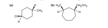 <p>Problem 4-4 </p><p>Name the following substances, including the cis- or trans- prefix:</p>