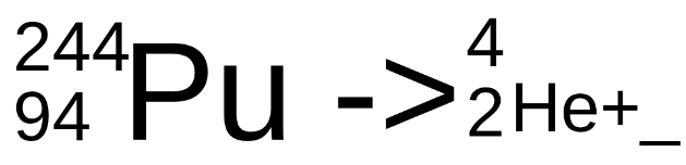 <p>Complete the following nuclear reaction</p><p>Answer format: mass number, atomic number Element name</p>