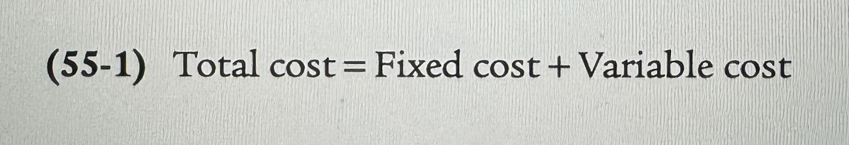 <p><span>The total cost of producing a given quantity of output is the sum of the fixed cost and the variable cost of producing that quantity of output.</span></p>