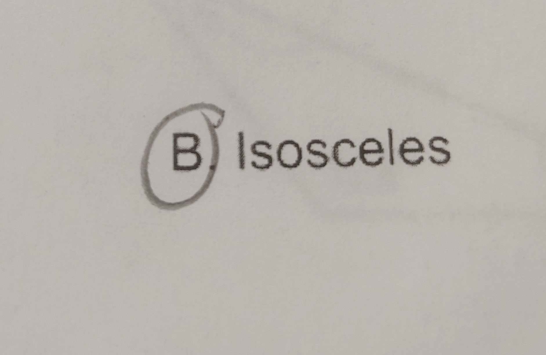 <p>Isosceles </p>