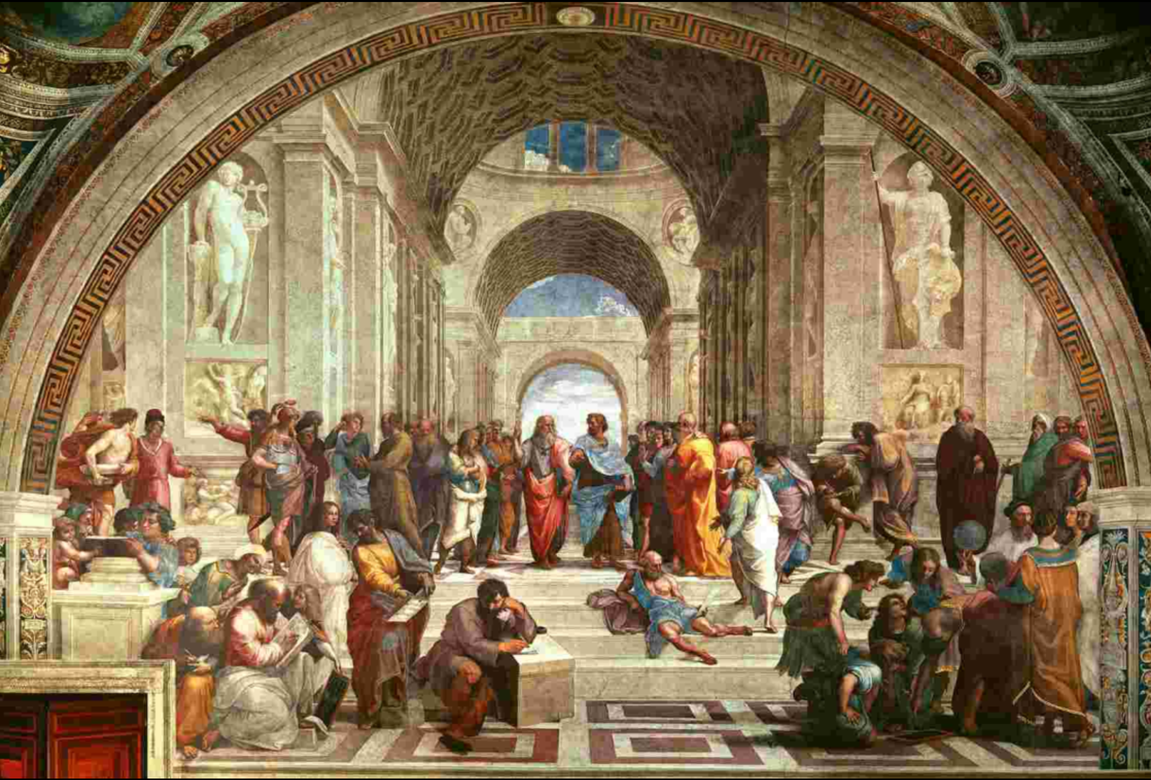 <p>The School of Athens (from the Stanza Della Signatura) </p>