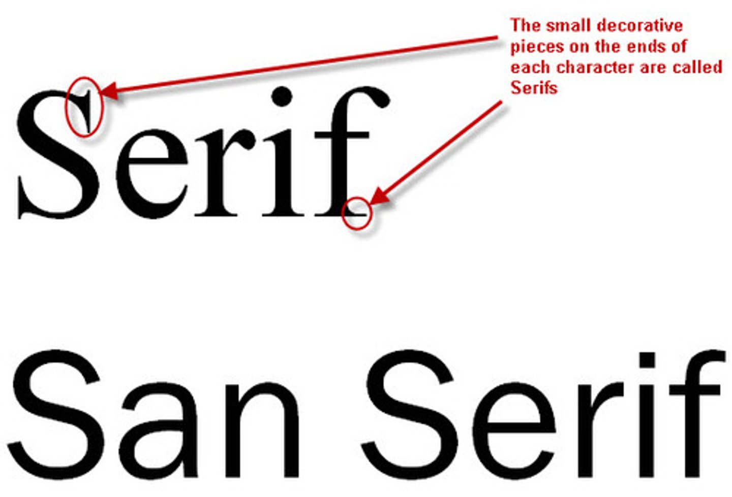<p>no serifs. clean lines</p>