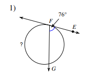 <p>Secant - Tangent (INSIDE ANGLE)</p>