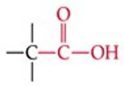 <p>–COOH (carbonyl + hydroxyl group).</p>