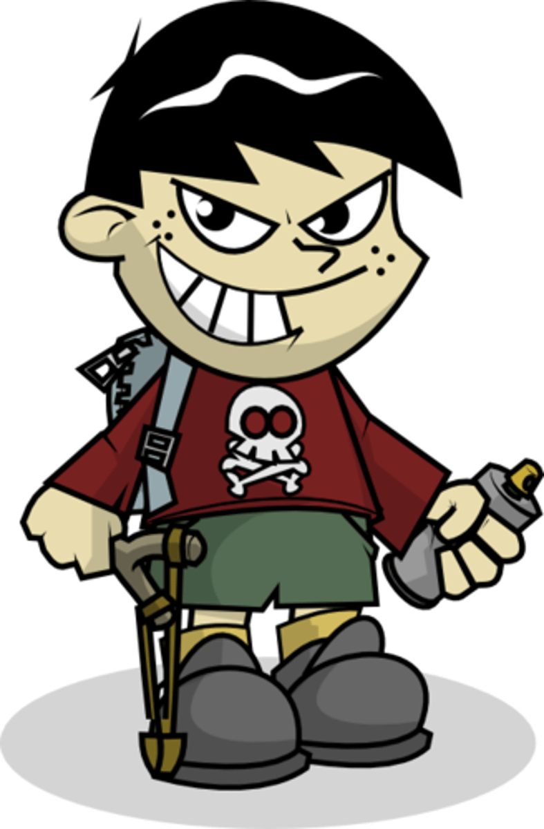 <p>mischievous</p>