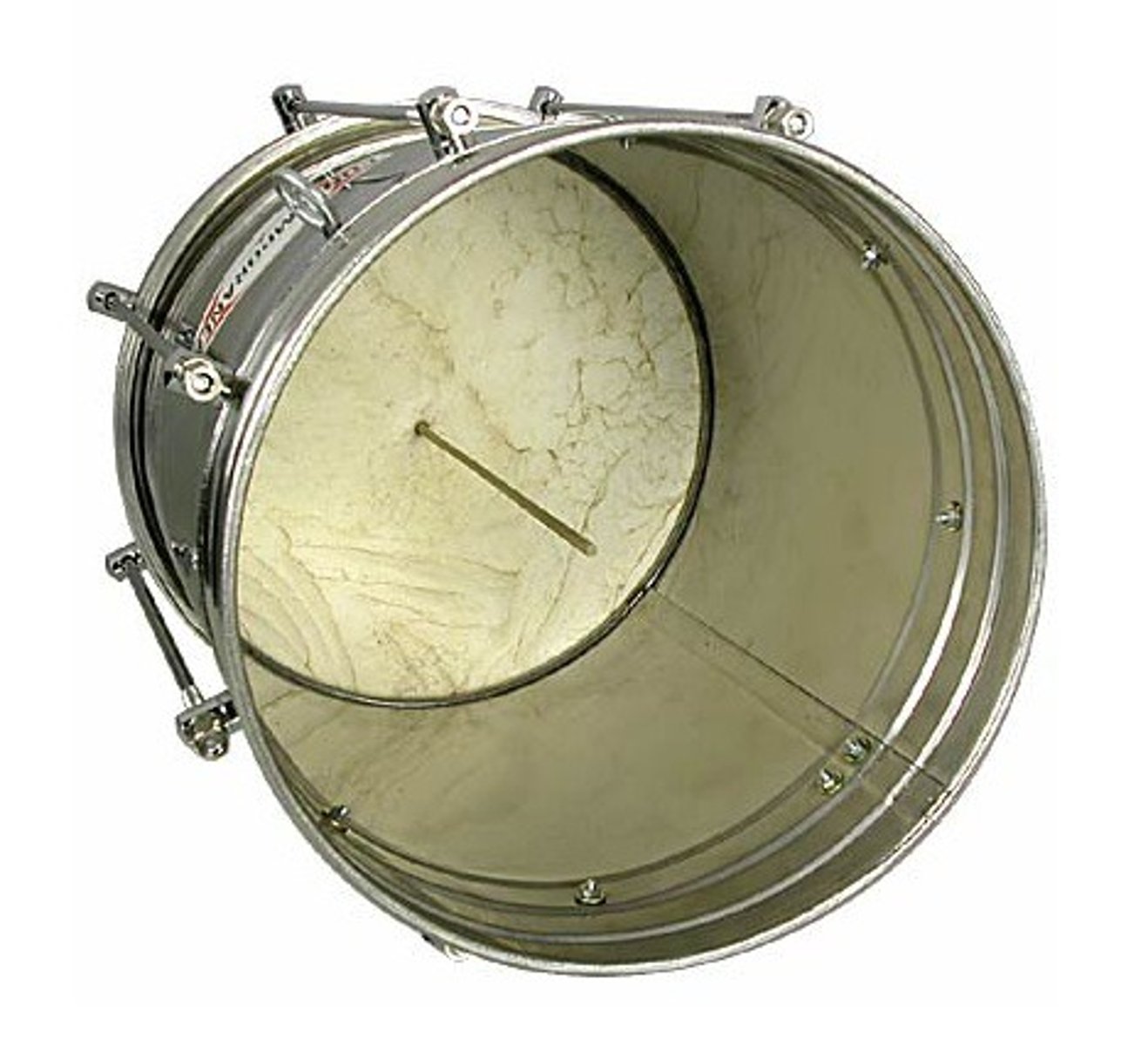 <p>A Brazilian friction drum used in Samba music with a large pitch range, produced by changing the tension on the head of the drum.</p>