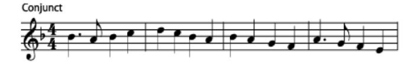Melody is stepwise