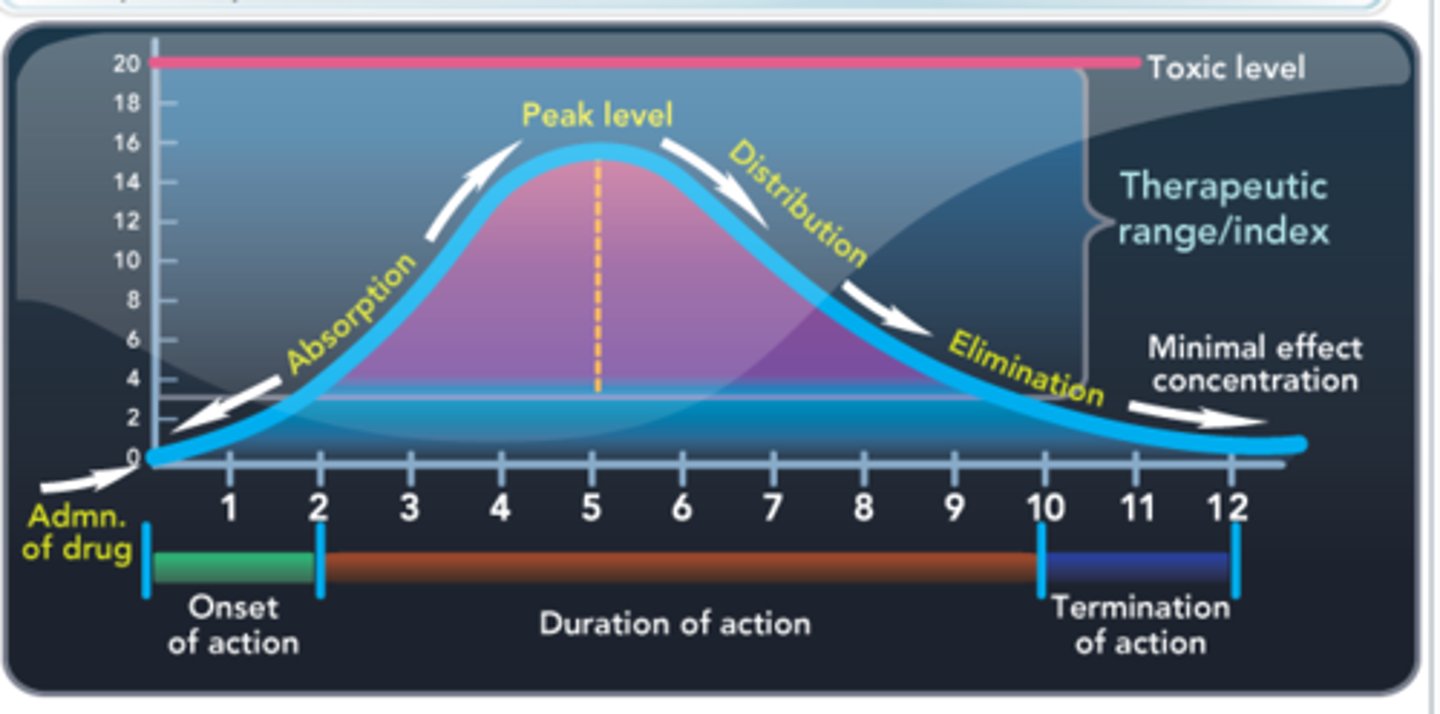 <p>The amount of time from the administration of a medication to the onset of clinical effects.</p>