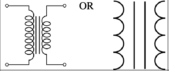 <p>A device used to change the voltage and current in an electric circuit</p>