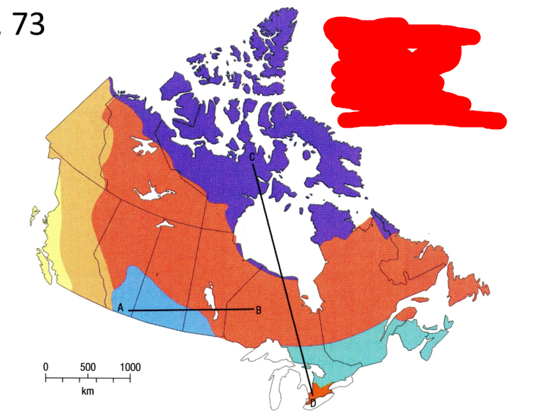 <p>What is the very small orange vegetation region?</p>