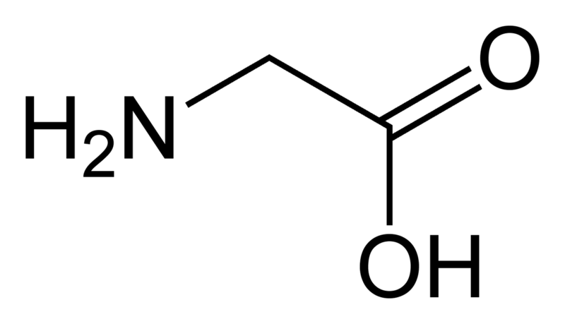 * abbreviations: Gly, G
* class: neutral & hydrophobic 
* smallest amino acid and is achiral