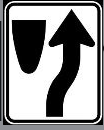 <p>What sign does this mean?: Keep Right</p>