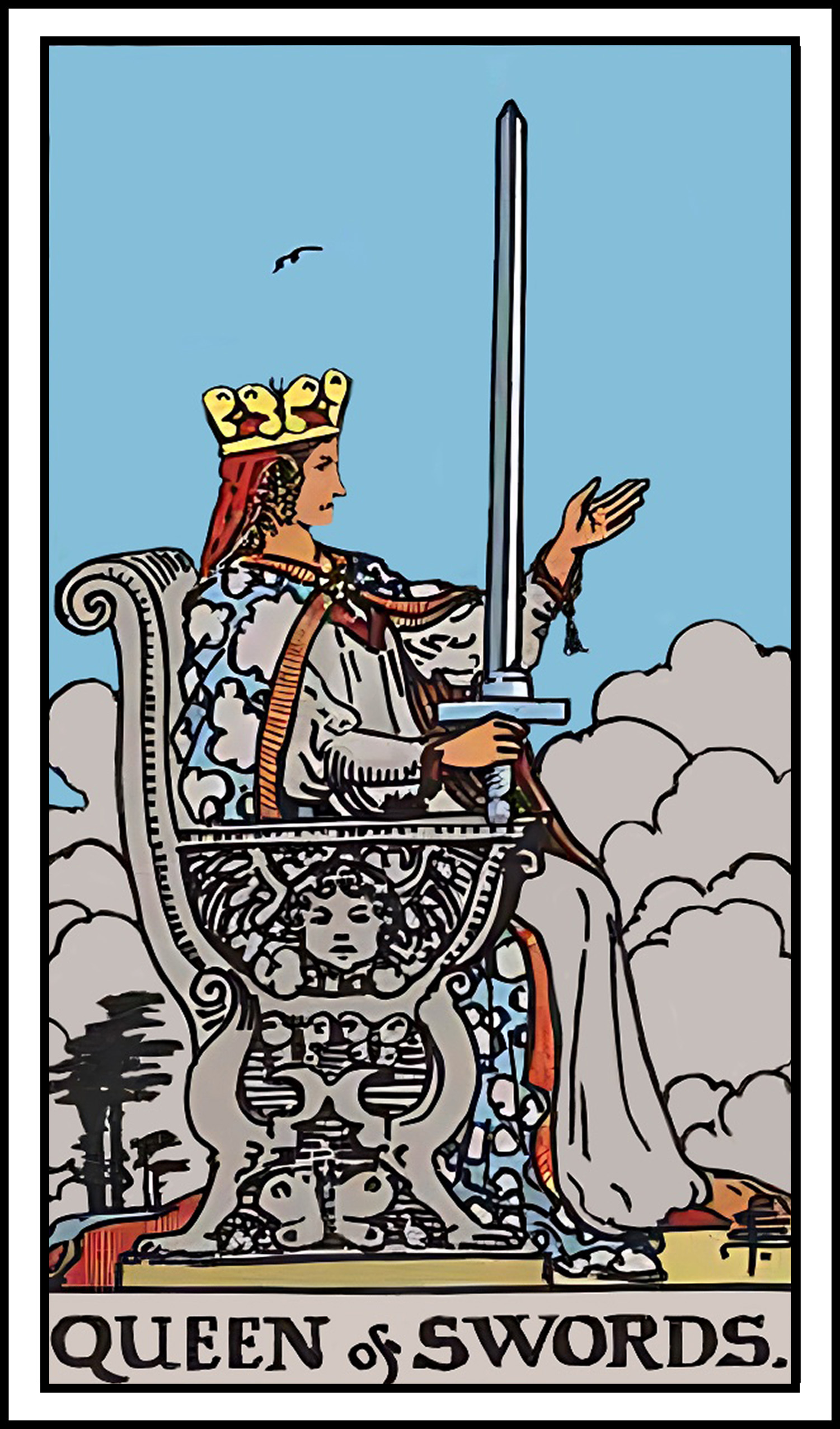 <p>queen of swords</p>