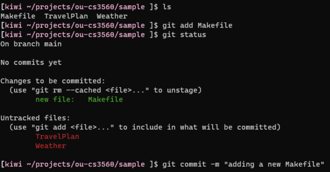 ```javascript
a) What will happen after the git commit command on the last line is executed?

b) Suppose before these commands, both computer A and computer B are synced with a remote git repository? What if someone does “git pull” on computer B after these commands. What will happen on B?
```

\
