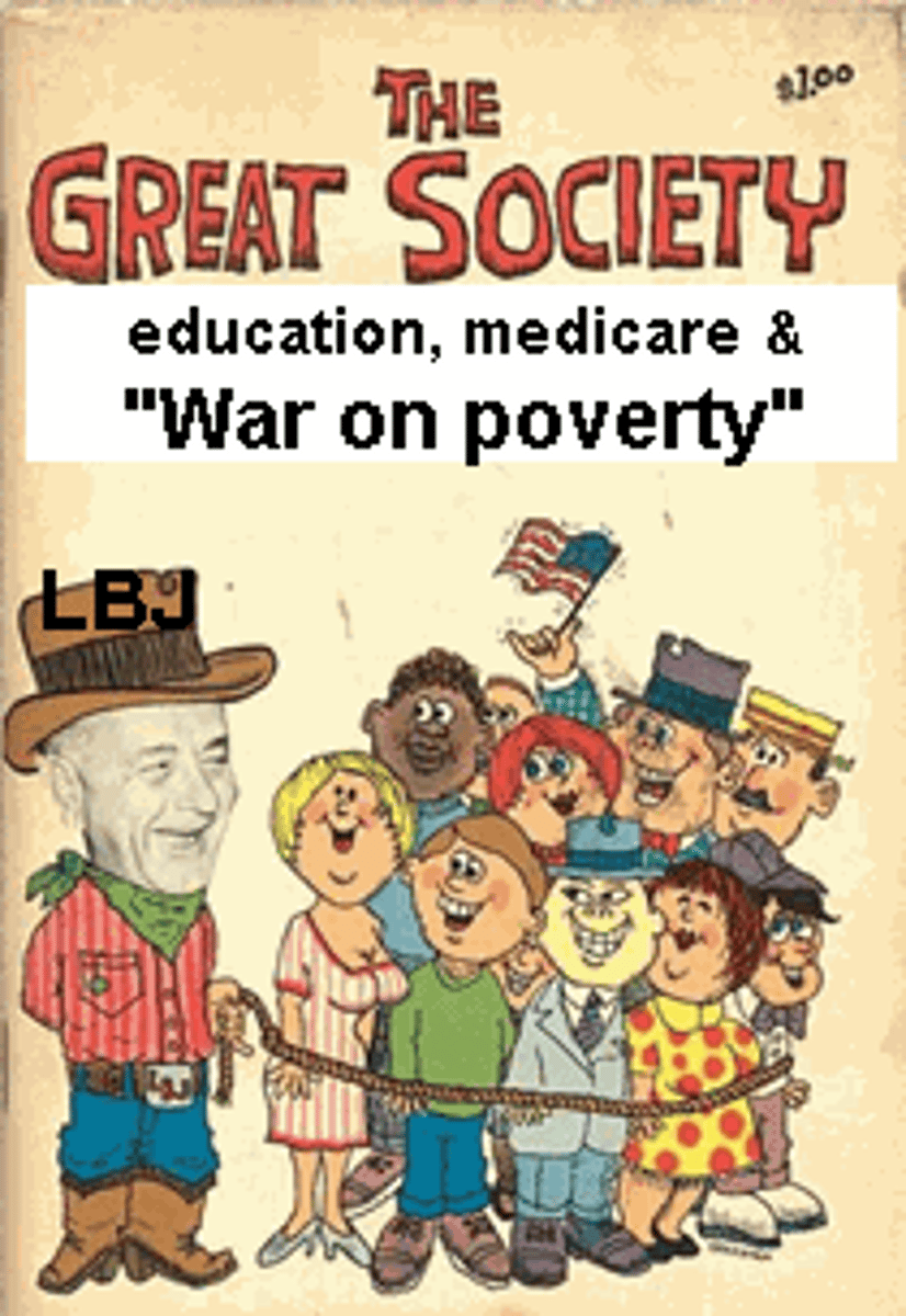 <p>President Johnson called his version of the Democratic reform program the Great Society. In 1965, Congress passed many Great Society measures, including Medicare, civil rights legislation, and federal aid to education.</p>