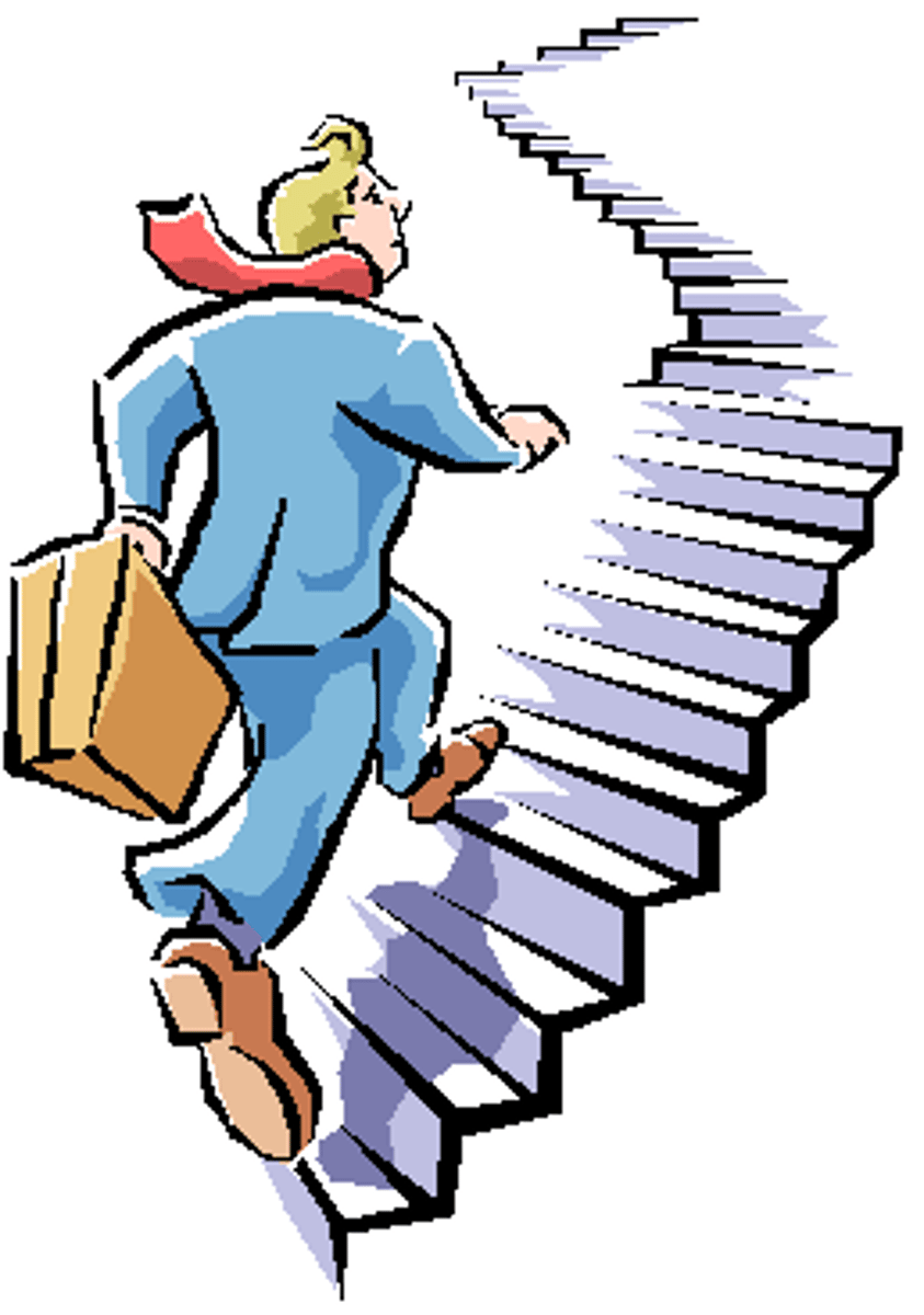 <p>he went up / in a vehicle</p>