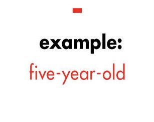 <p>Smaller than a dash—indicates words that have combined meaning</p>