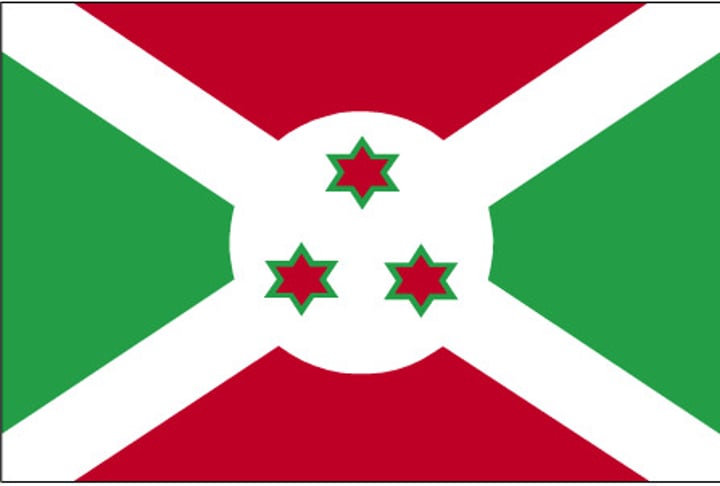 <p>White color = peace.</p><p>Green = the nation's hopes placed on future development.</p><p>Red = the suffering of the nation during its freedom struggle.</p><p>Three stars = the three ethnic groups: the Hutu, the Twa and the Tutsi, the three elements of the national motto: Unité, Travail, Progrès ("Unity, Work and Progress"), and the loyalty that the citizens of the nation have pledged to their God, king, and country.</p>