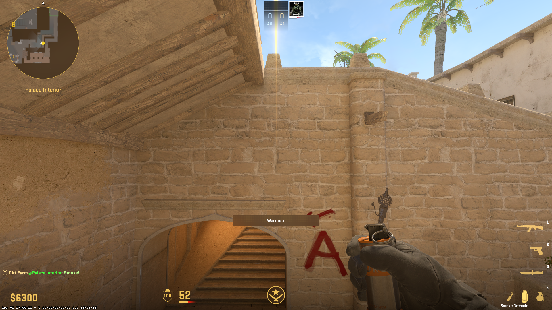 <p>Last Pillar Balc - Left + Right Click, Jump Throw</p>