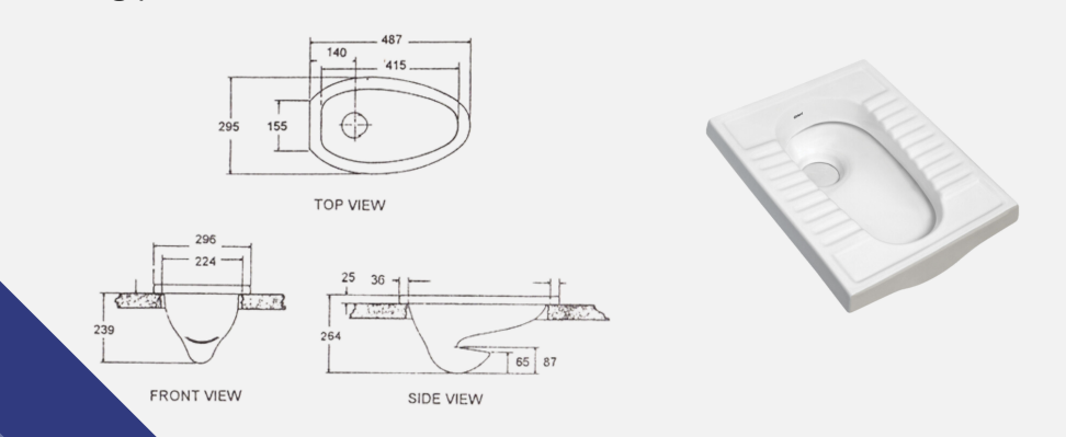 <p>A water closet that is otherwise known as “eastern type” water closet since the user assumes a squatting position rather than a sitting position</p>