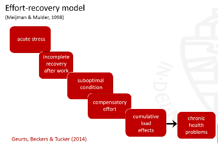 <p>~ if acute stress and not enough time to recover → suboptimal condition due to not optimal recovery → trying to compensate for that → even more stress on our body → cumulation (cumulative load effect) → can lead to chronic problems</p>