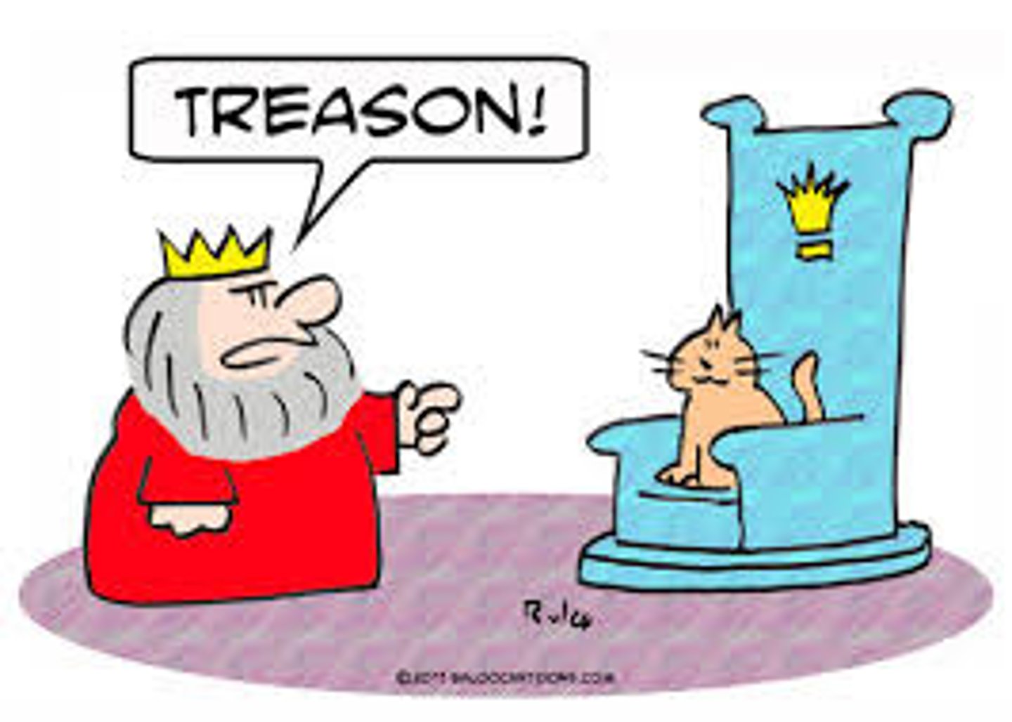<p>the crime of betraying one's country</p>