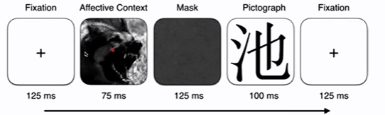 <p>MacCormack and Lindquist (2019)</p><ul><li><p>P’s rated hunger, shown context image (negative or neutral), then asked to rate pleasantness of pictograph</p></li><li><p>Results</p><ul><li><p>With increasing hunger, increased unpleasantness ratings BUT only with negative context image</p></li></ul></li><li><p>Conclusion</p><ul><li><p>Not hunger itself causing the negative evaluations, it’s the <strong>context</strong></p></li></ul></li></ul><p></p>
