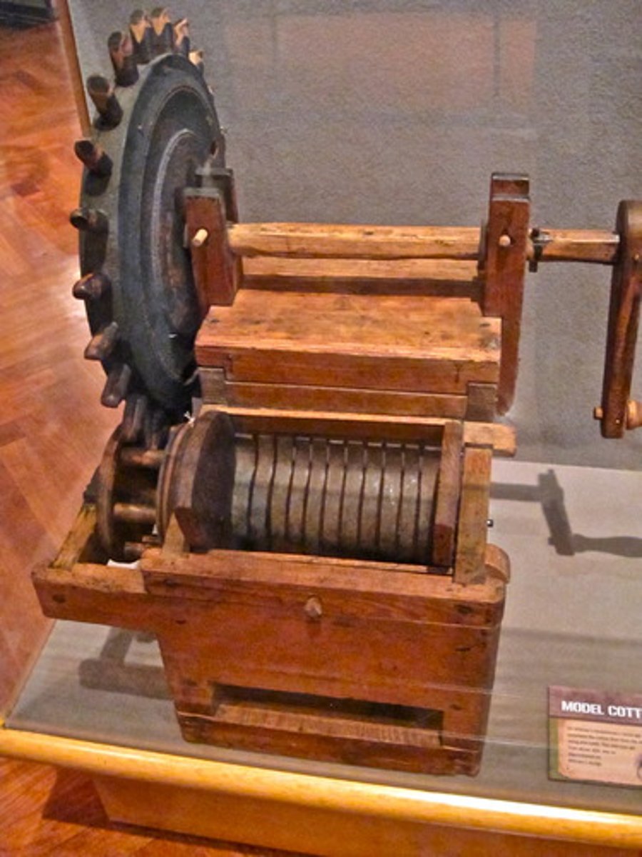 <p>American inventor who developed the cotton gin. Also contributed to the concept of interchangeable parts that were exactly alike and easily assembled or exchanged.</p>