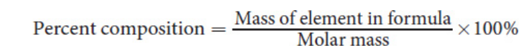 <p>Structural formulas<br>Law of Constant Composition<br>Empirical formula<br>Molecular formula<br>Percent composition </p>
