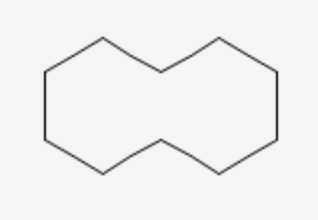 <p>the cycloalkane parent strand has 10 carbons</p>